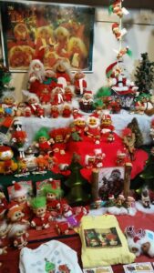 A troll holiday display