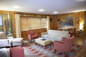 The luxurious interior of Oglebay Cabin Rentals