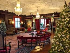 A decorated room at Stan Hywet