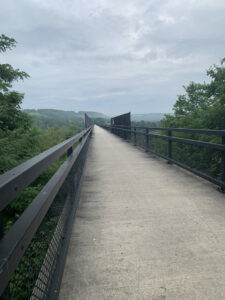A bridge along the Great Allegheny Passage trail