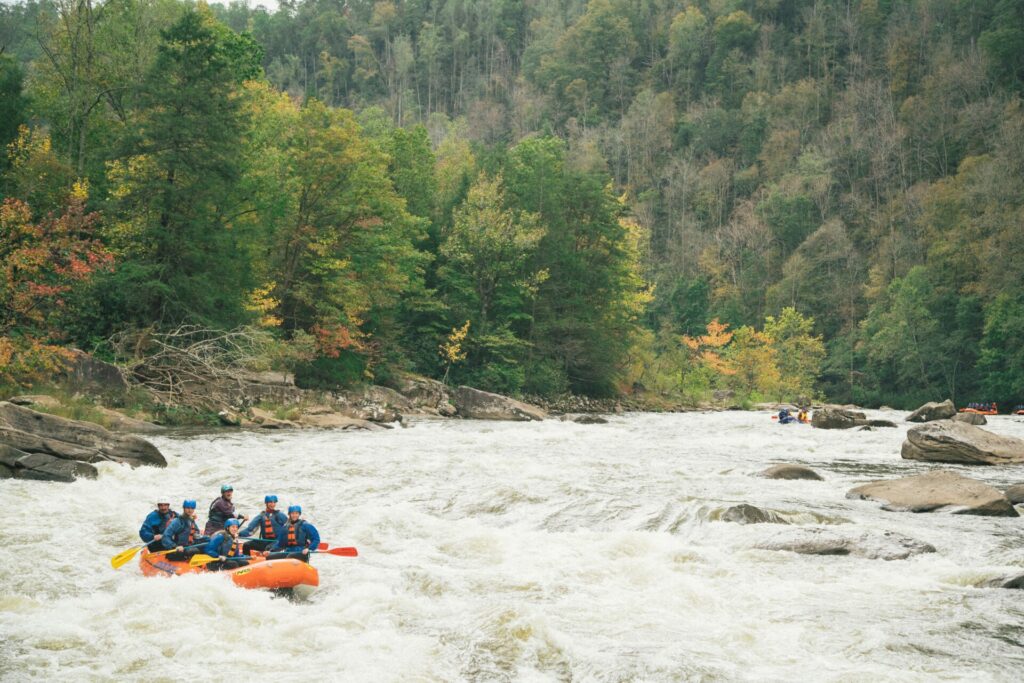 White water rafting in the New River Gorge National Park